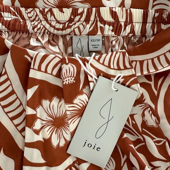 JOIE Skirt Pleated Front Ruffle Hem Faux Wrap Size XS • NEW WITH TAGS • - Picture 11 of 13